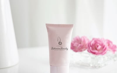 Botanica Beauty Natural Products - Kosmetisk varumärkeslogotypmall