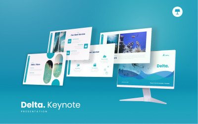 Delta - Hav och hav Presentation Keynote mall