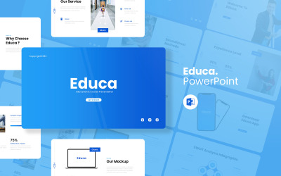 Educa - PowerPoint-Vorlage für Bildungspräsentationen