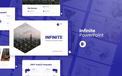 Infinite - Företagsprofil PowerPoint-mall