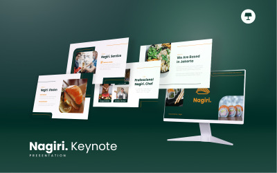 Nagiri - Keynote-Vorlage für die Präsentation von Speisen und Restaurants