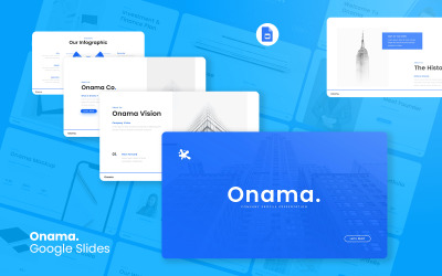Onama - Företagsprofil Google Slides Mall