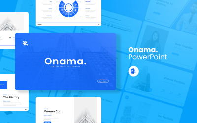 Onama – PowerPoint cégprofil sablon