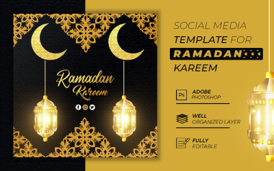 Post sui social media di Ramadan Mubarak