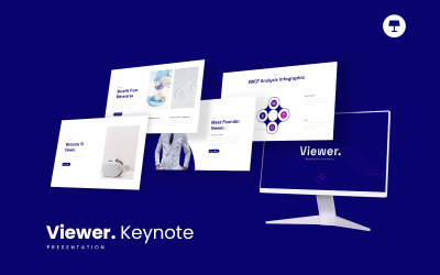 Viewer - Metaverse &amp;amp; Virtual Reality Keynote-sjabloon