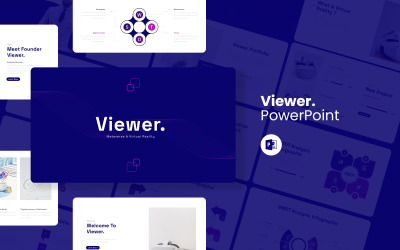 Viewer – Metaverse &amp;amp; Virtual Reality PowerPoint Template