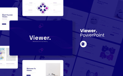 Visualizador – Metaverso e Modelo de PowerPoint de Realidade Virtual