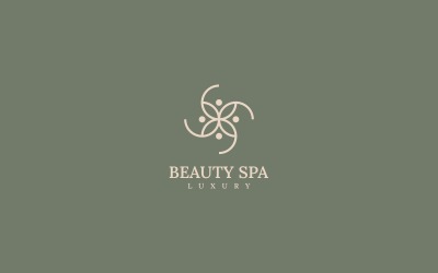 Beauty Spa linea Art Logo stile