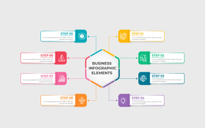 Business infographic diagram design