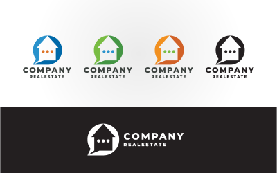 Huis verkoop onroerend goed logo