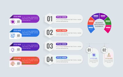 Infográfico de negócios e diagrama gráfico