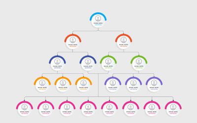 Job-Position Infografik-Diagramm-Vektor