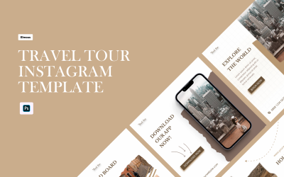 Plantilla de Instagram para recorridos de viajes