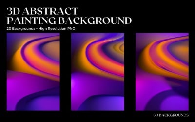 Fond de peinture abstraite 3D