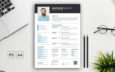 Plantilla de currículum de Mathew Smith