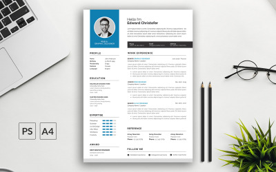Professionell redigerbar CV-mall