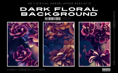 Sfondo floreale premium scuro