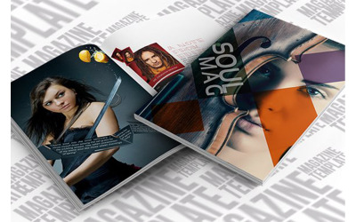 Magazine de style de vie Indesign