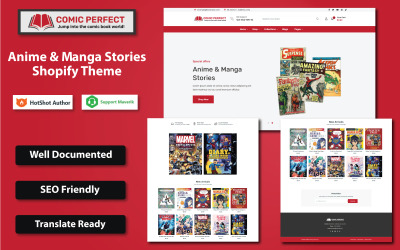 Comic Perfect – Víceúčelové téma Shopify Příběhy anime a manga
