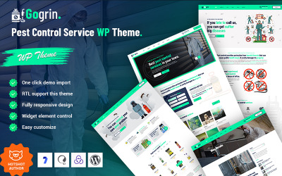 Gogrin – Kártevőirtó szolgáltatás WordPress téma