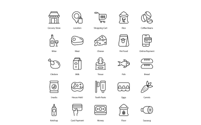 Продуктовый набор иконок