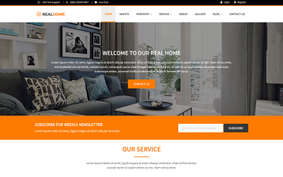 RealHome - Responsieve HTML5-sjabloon voor onroerend goed