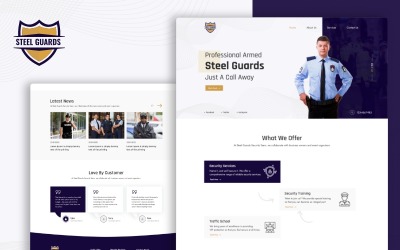 Steel Guard UI Template - Adobe XD