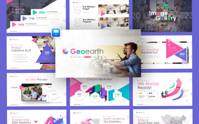 Geoearth Çok Amaçlı İş Keynote Şablonu