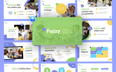 Modello di nota chiave di marketing aziendale fuzzy