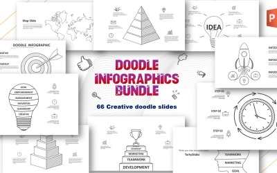 Pakiet infografik Doodle w programie PowerPoint