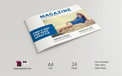 Vorlage für ein Lifestyle-Magazin (24 Seiten, A4)