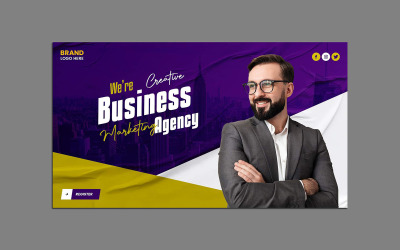 Banner da Web da agência de marketing