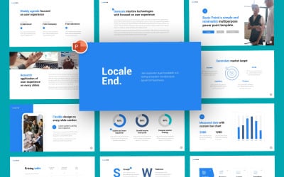Nyelv általános üzleti PowerPoint sablon