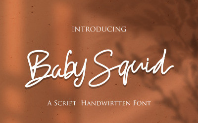 Babysquid - handskrivna skriptteckensnitt
