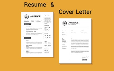 Black and White Professional Resume Template