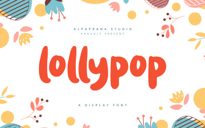 Lollypop - Lekfull skärmteckensnitt