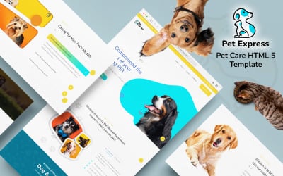 Pet Express - Modello di sito Web HTML 5 per animali domestici