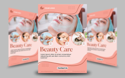 Skönhetsvård reklambladsmall