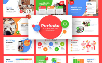 Perfecto Многоцелевой бизнес Шаблоны презентаций PowerPoint
