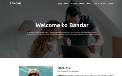 Bandar One Page Portfolio Html-Vorlage
