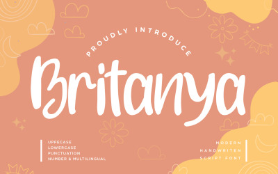 Britanya - Modern Script Fonts