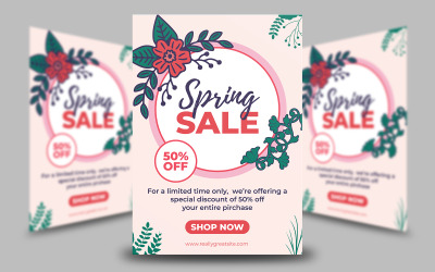 Modèle de Flyer de vente de printemps
