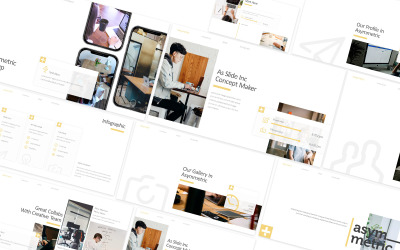 Modèle PowerPoint créatif asymétrique