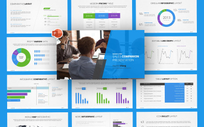 Modelo de PowerPoint de Vendas de Negócios