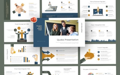 Quoke Бизнес инфографики Шаблоны презентаций PowerPoint