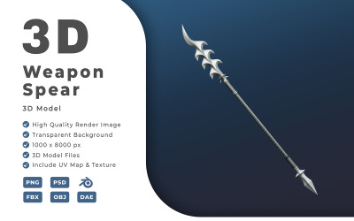 Vapen Spear Game 3D-modeller