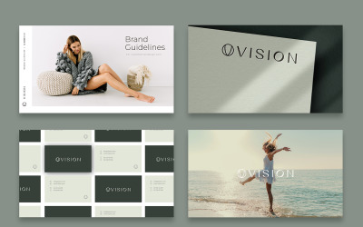 Vision Brand Guidelines 26 Slides + 1 PSD Mockup Bonus