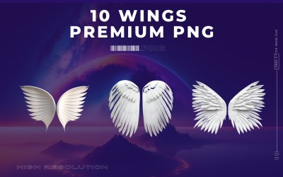 Angel&#039;s Wings Premium PNG Clipart Vol.2