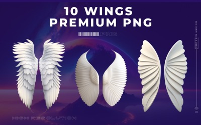 Angel&#039;s Wings Premium PNG Clipart Vol.3