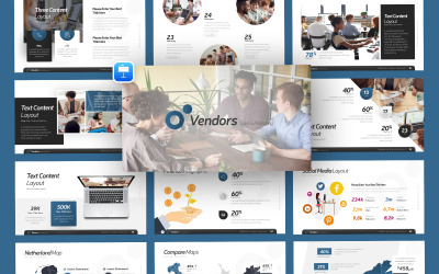 Modello di Keynote per il marketing delle vendite dei fornitori